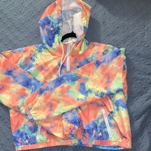 Tye dye wind braker